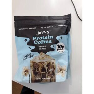 Javy Protein Coffee French Vanilla Natural Prebiotics Instant Iced Coffee 12.8oz